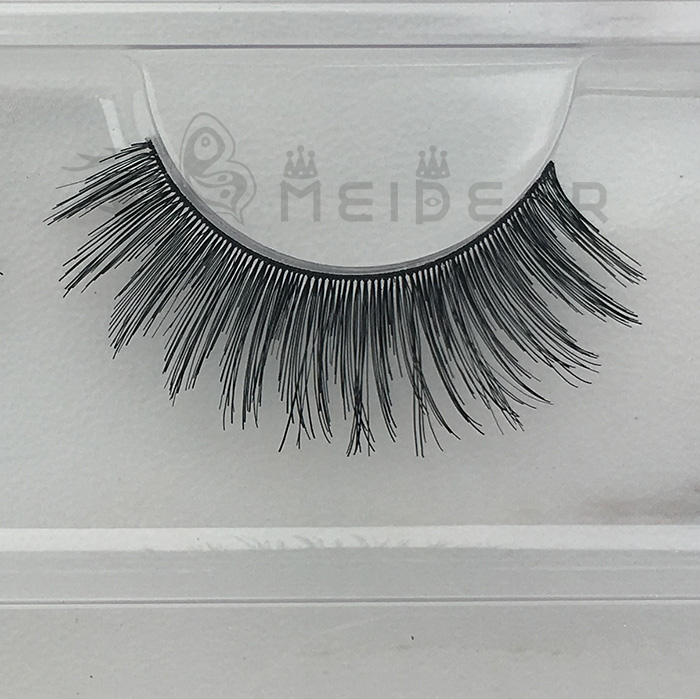 Human hair false eyelash